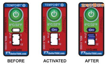 寶雞溫度指示標簽 累計上升時間/溫度的標簽