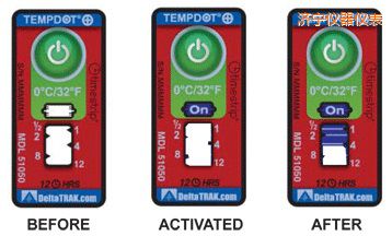 濟寧溫度指示標簽 累計上升時間/溫度的標簽