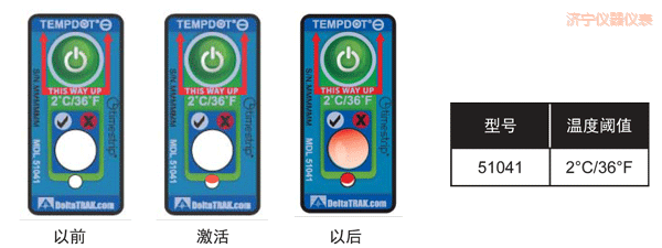 濟(jì)寧溫度指示標(biāo)簽 累計(jì)下降溫度的標(biāo)簽