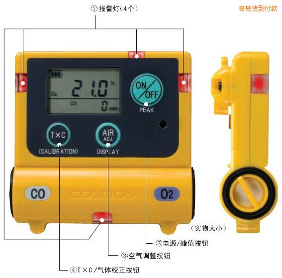 青島復(fù)合型氣體檢測器